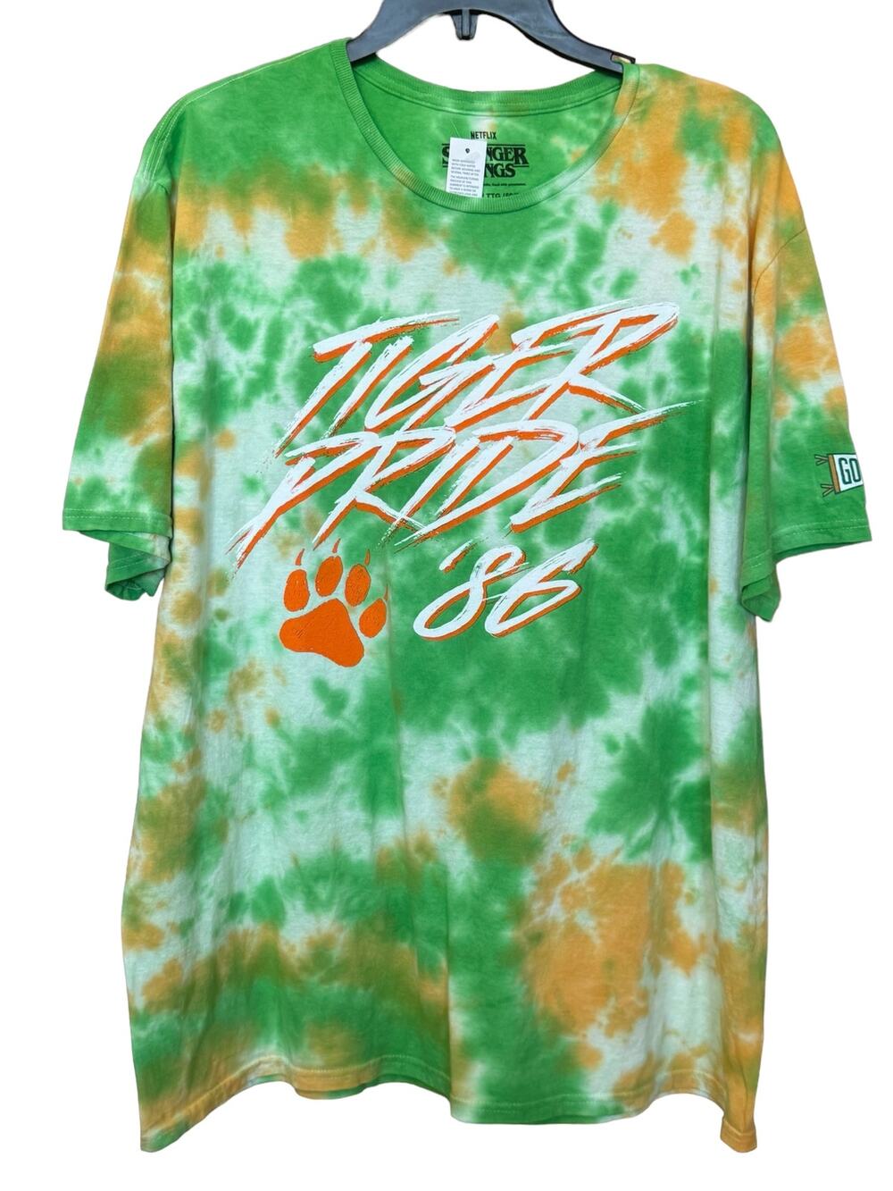 New ~ STRANGER THINGS ~Men's Tiger Pride 86 Tie Dye Tee Size 2X SALE
